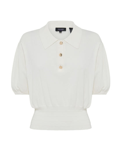 Rose Polo Knitted Top