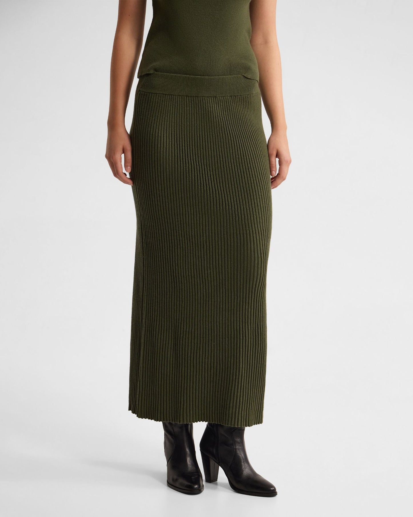 Belle Rib Knitted Skirt