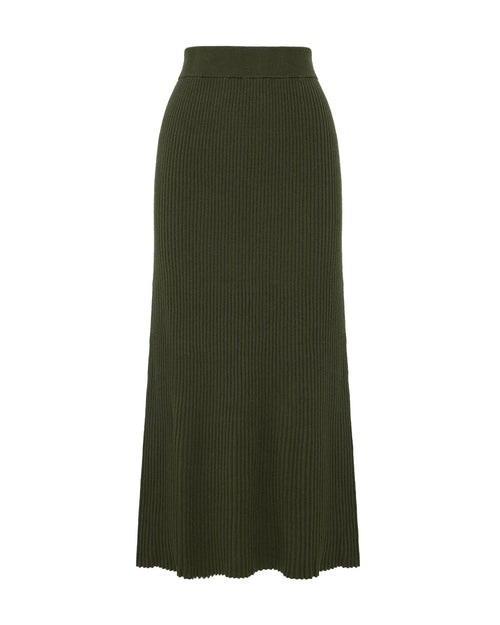 Belle Rib Knitted Skirt