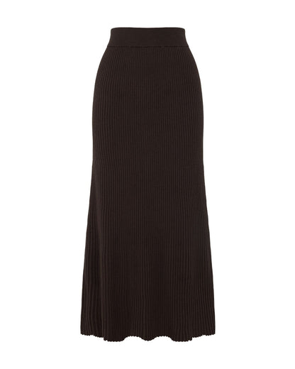Belle Rib Knitted Skirt