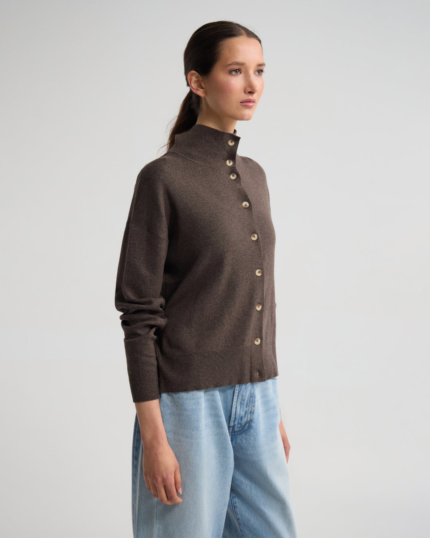 Maddison Funnel Collar Cardigan