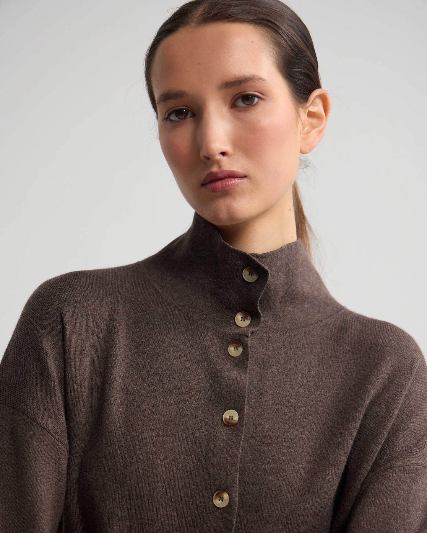 Maddison Funnel Collar Cardigan