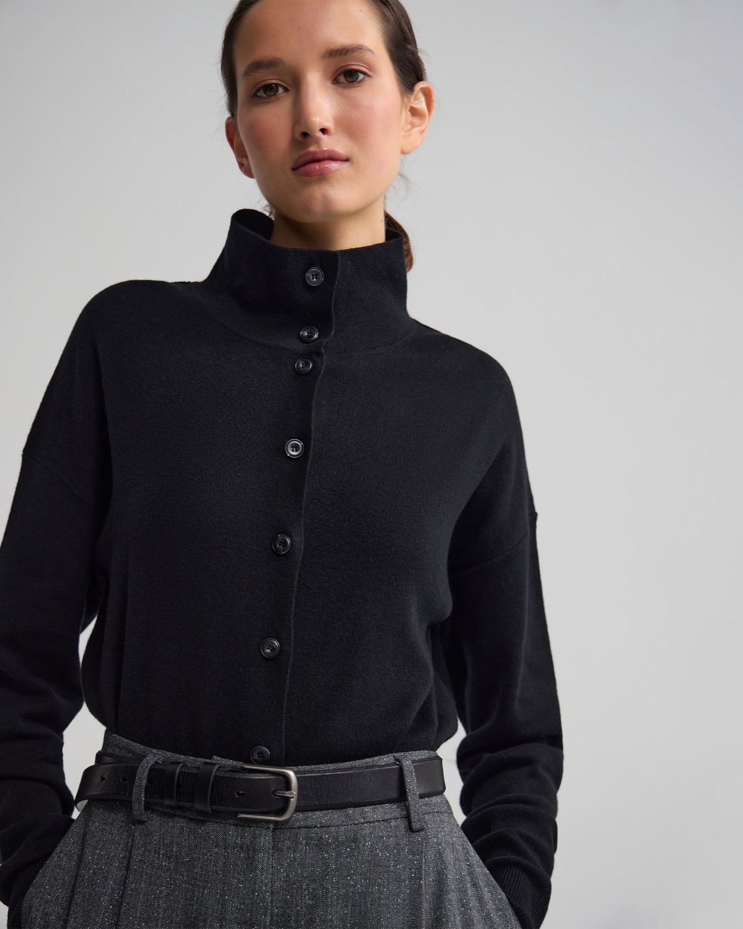 Maddison Funnel Collar Cardigan