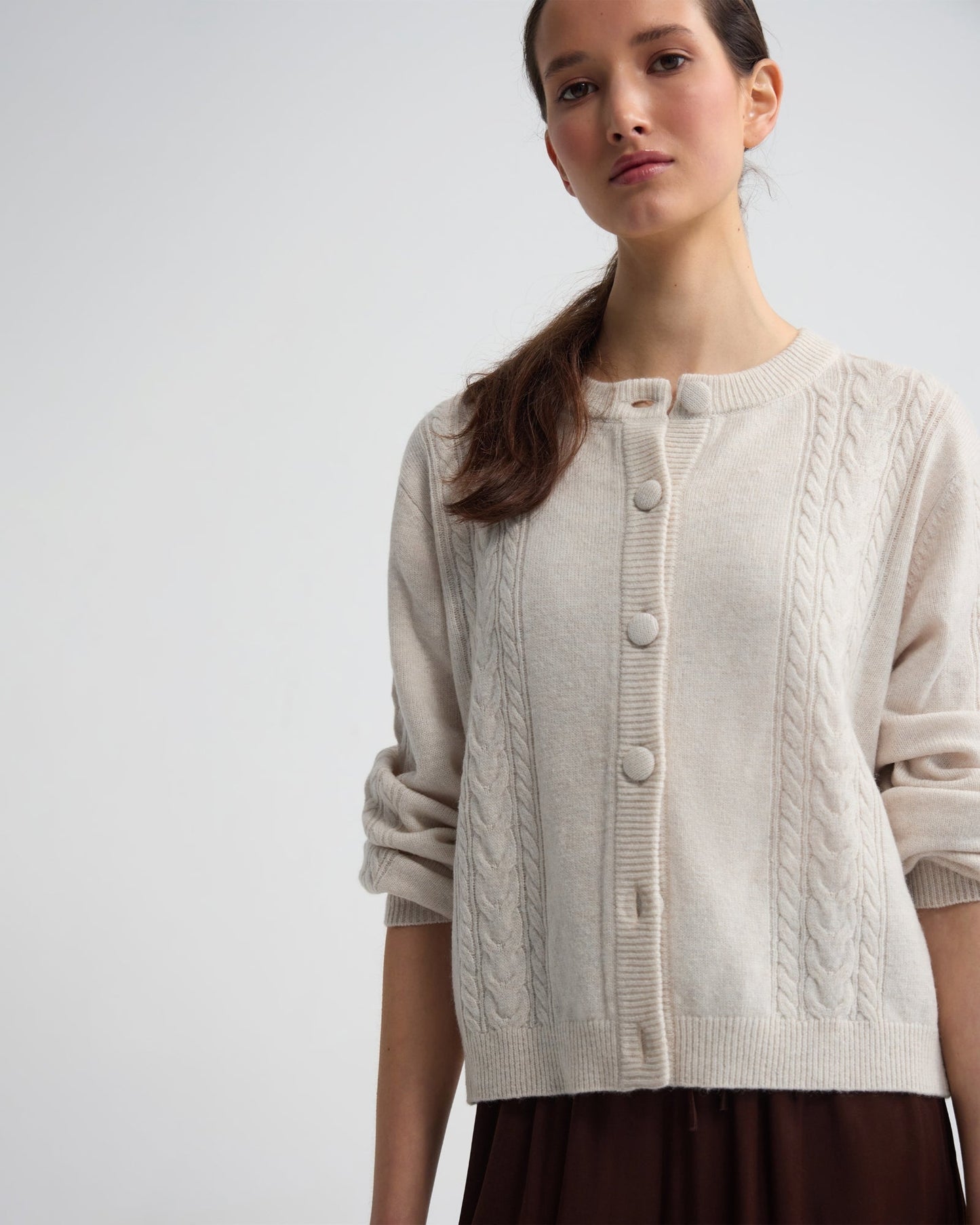 Amelia Cable Knit Cardigan