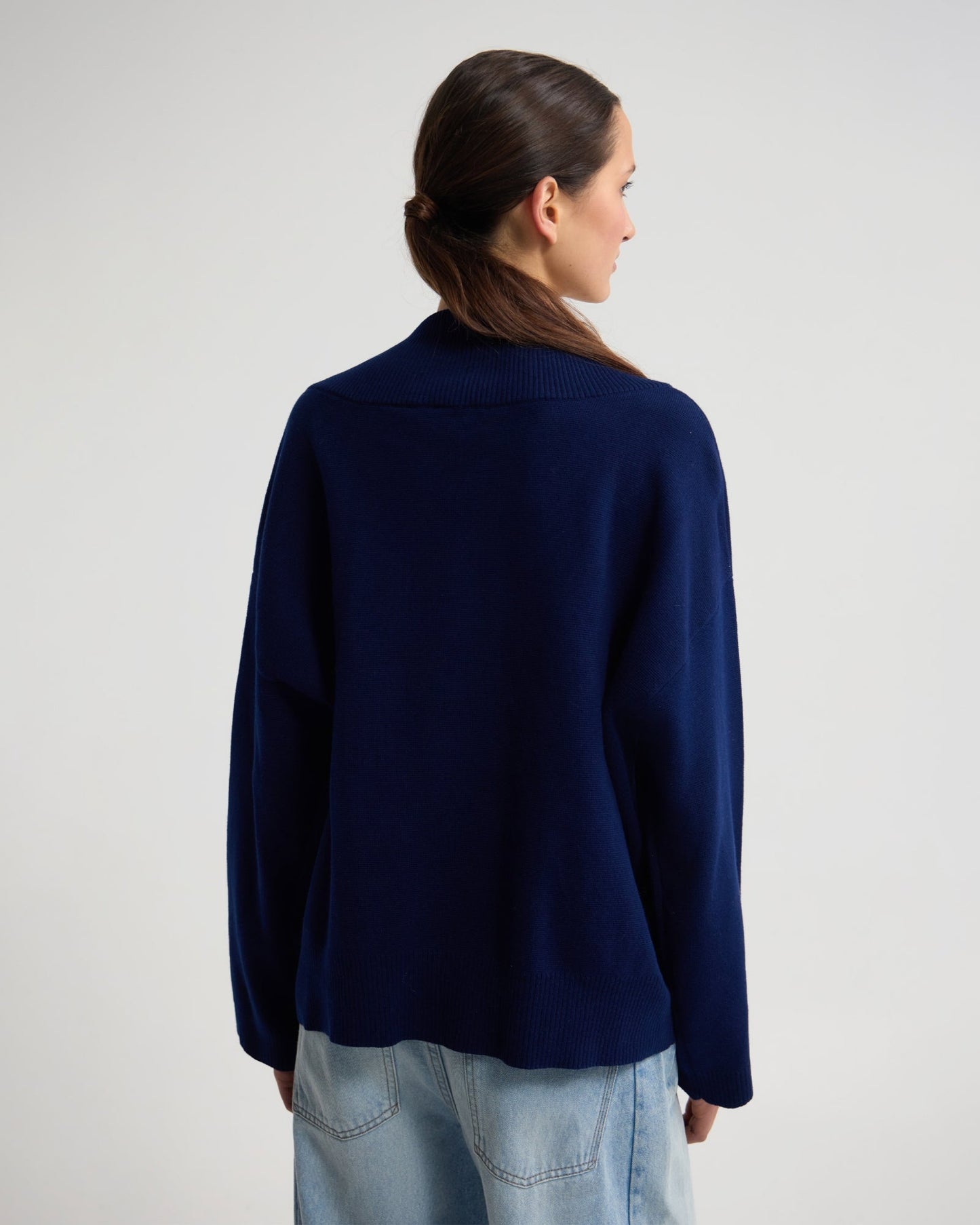 Pia Cotton V-Neck Knit