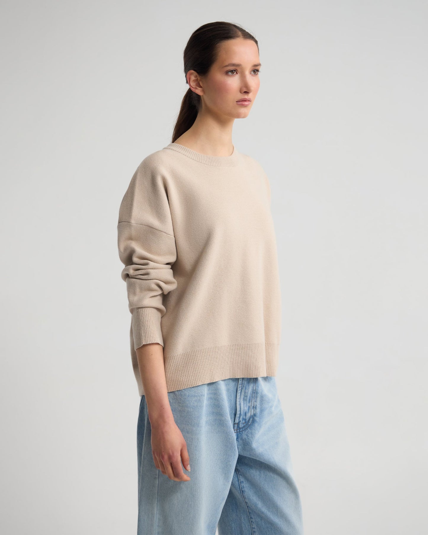 Lexie Cotton Crew Neck Knit