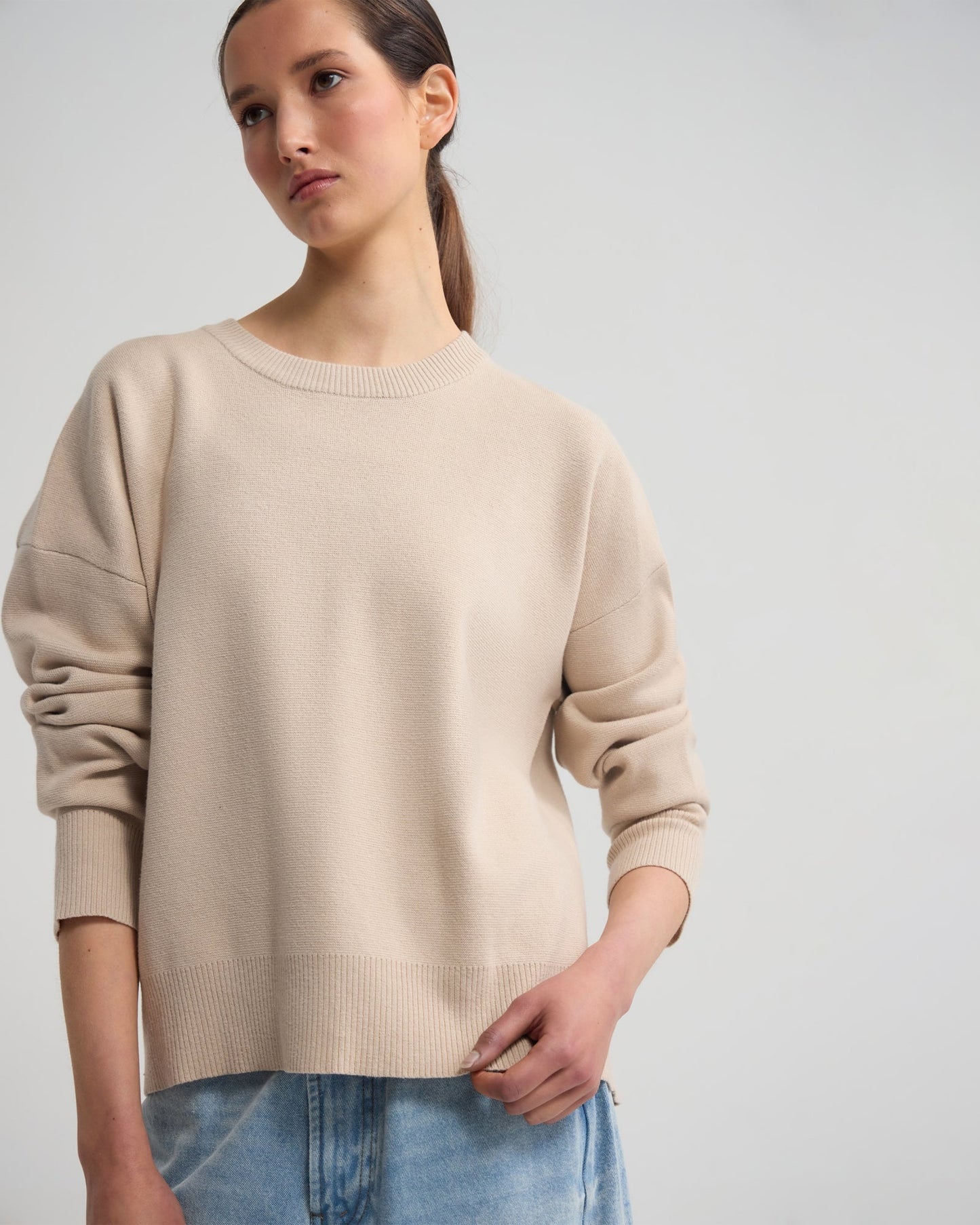 Lexie Cotton Crew Neck Knit