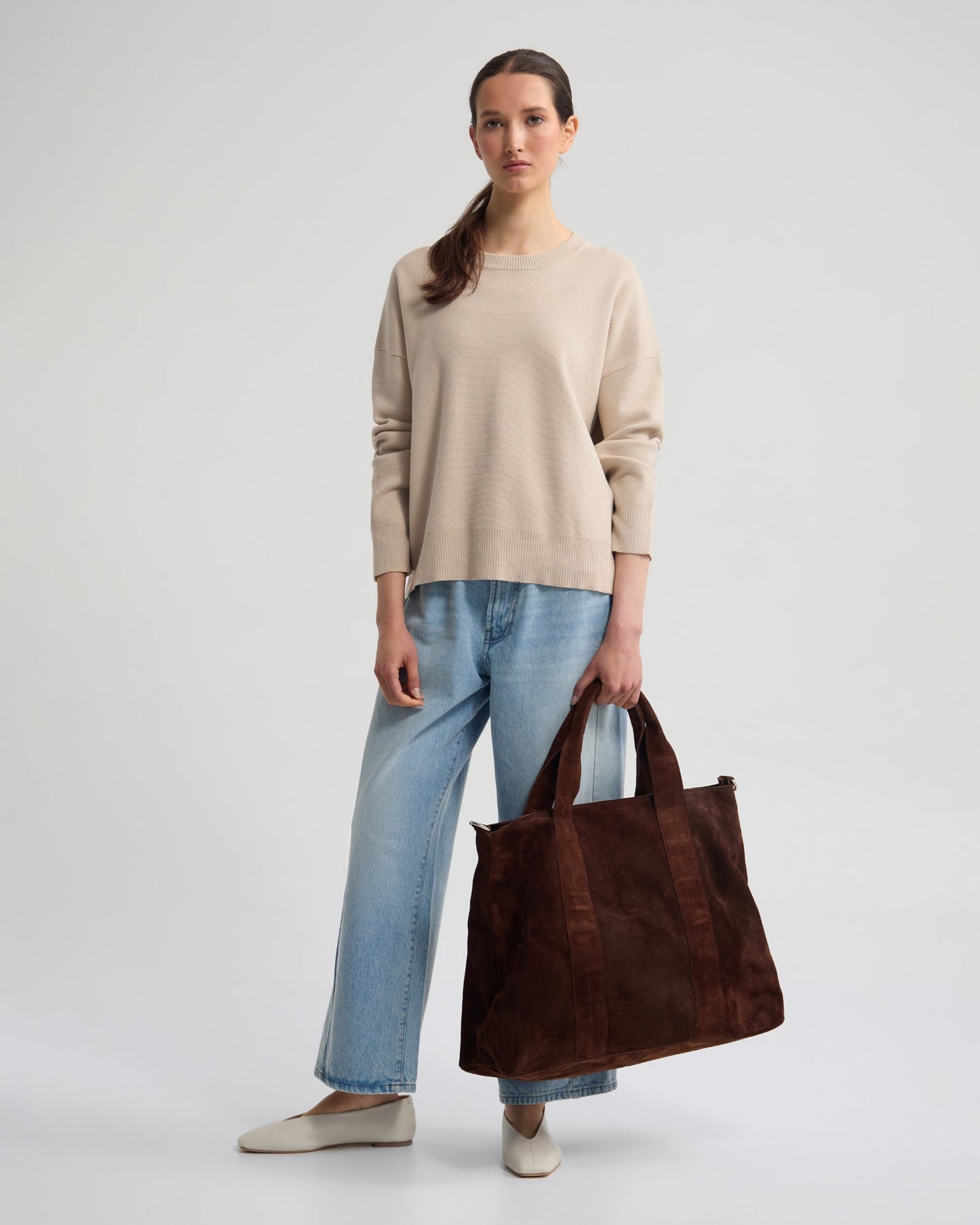 Lexie Cotton Crew Neck Knit