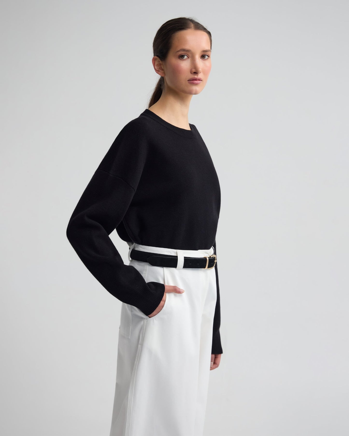 Lexie Cotton Crew Neck Knit