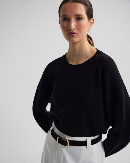 Lexie Cotton Crew Neck Knit