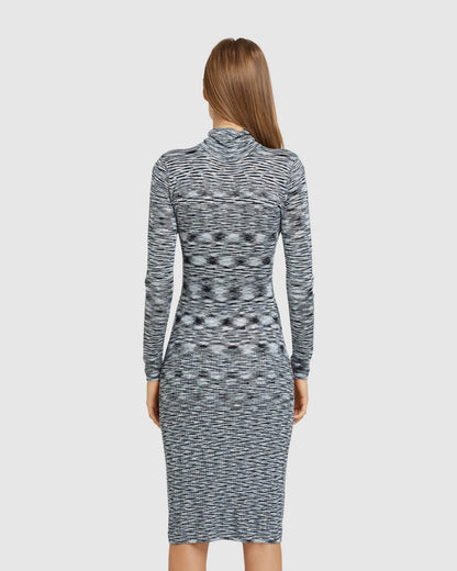 Penny Knitted Turtle Neck Dress