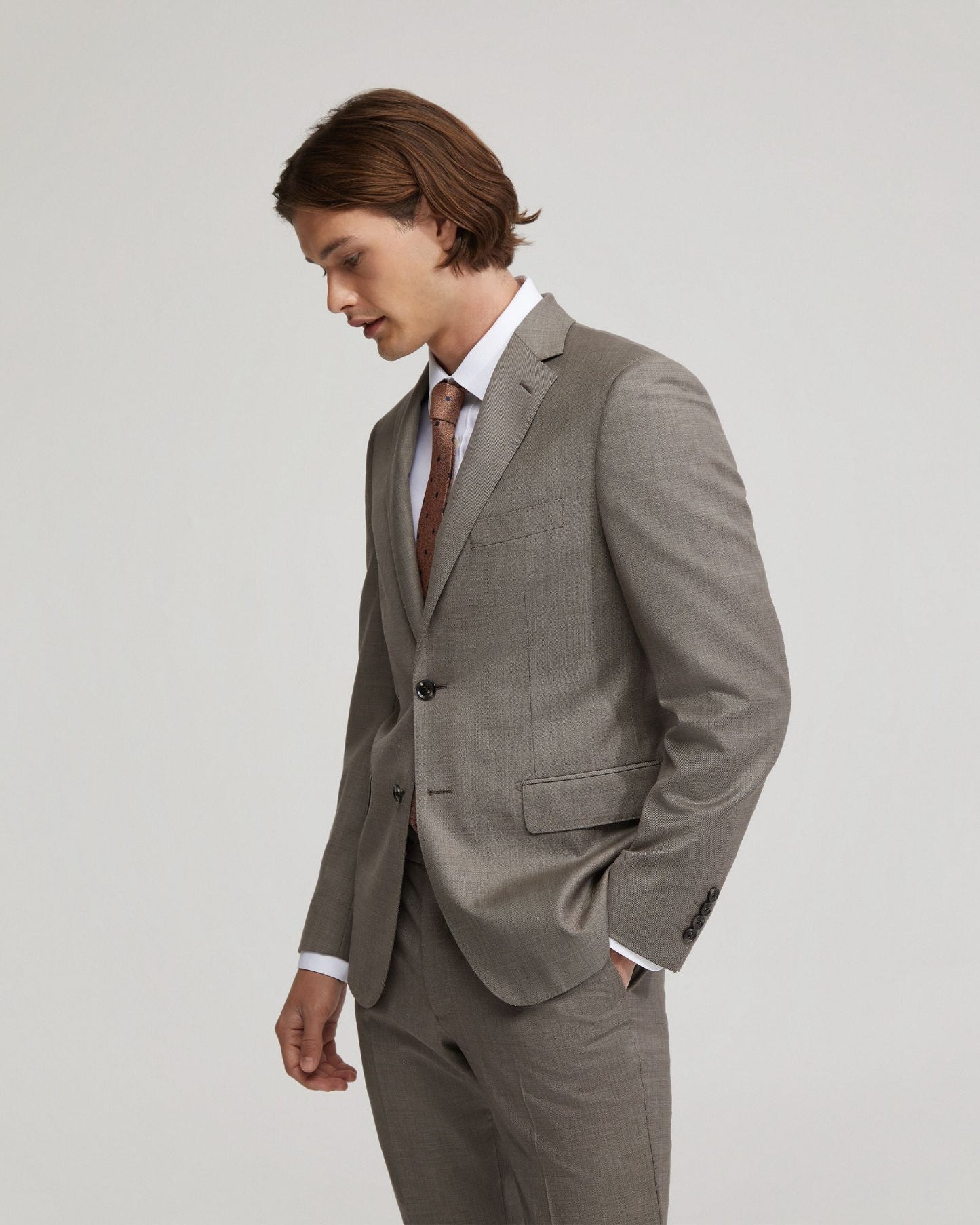 Byron Luxury Half Cnvs Wool Suit Jacket