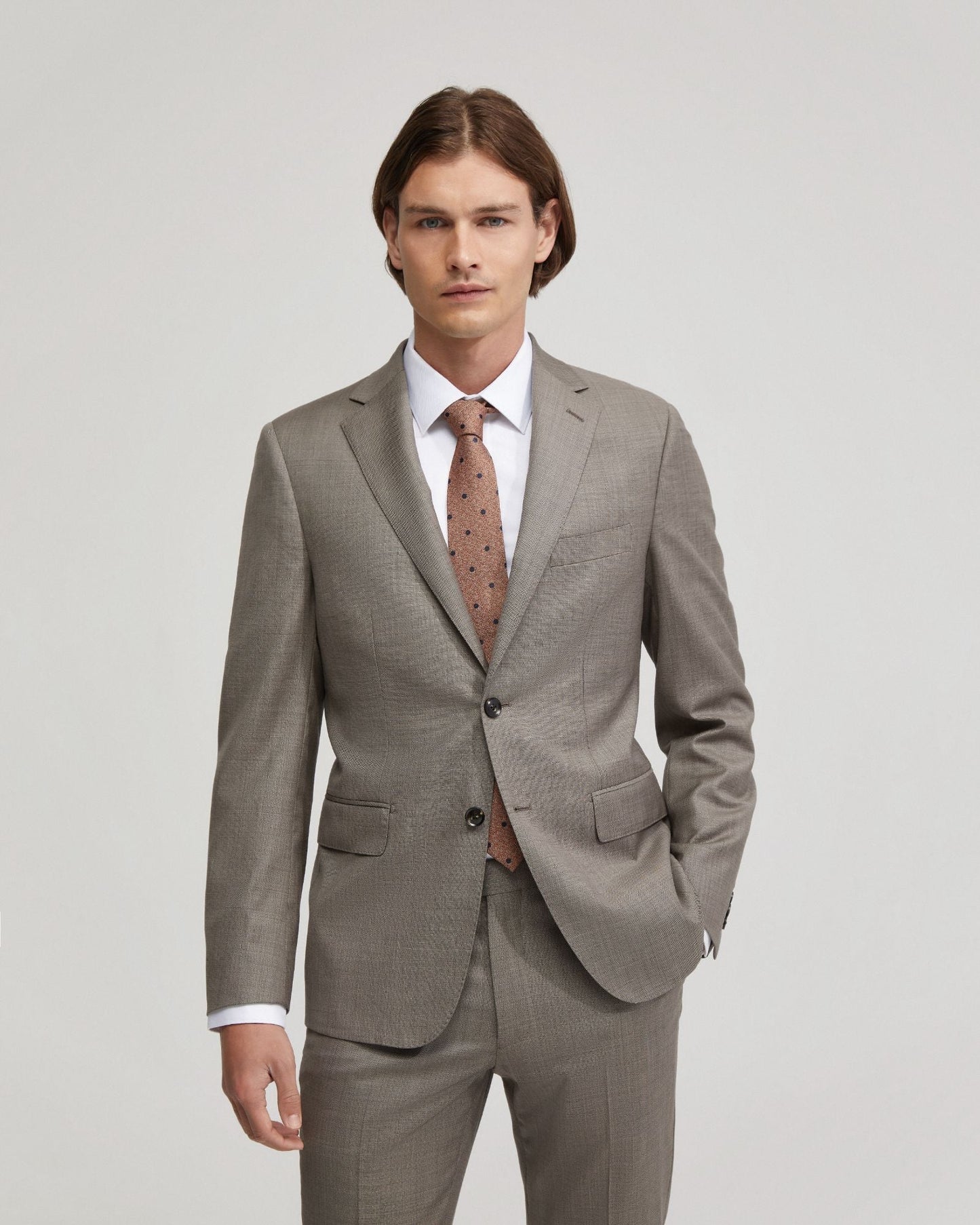 Byron Luxury Half Cnvs Wool Suit Jacket