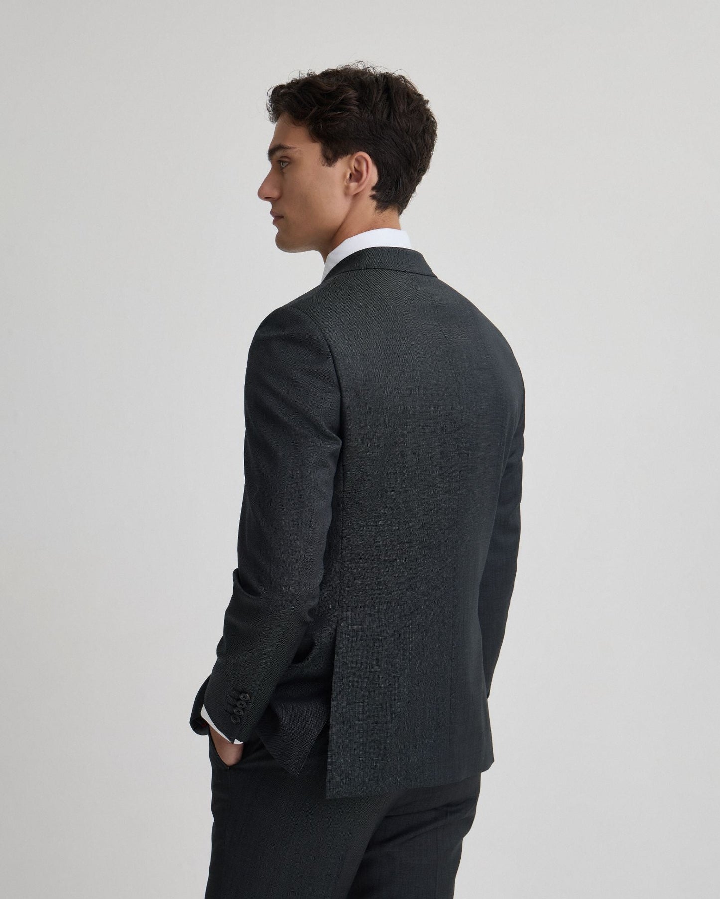 Byron 1/2 Canvas Wool Suit Jacket