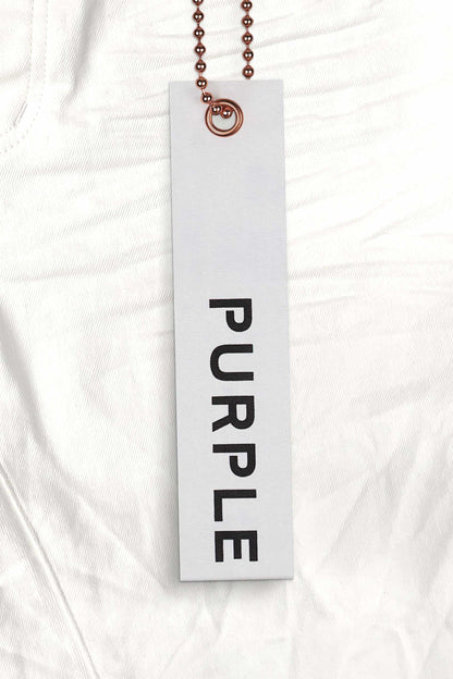 P001 LOW RISE SKINNY JEAN - Optic White Knee Slit