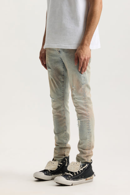P001 Pink Mud Distressed