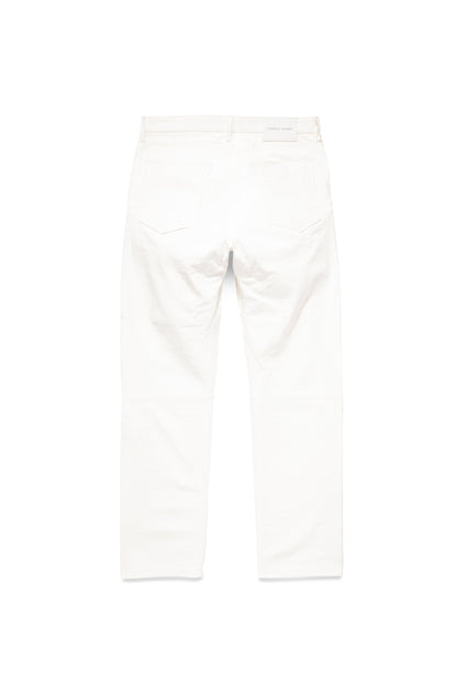 P011 MID RISE STRAIGHT LEG PANT - Leather Brilliant White