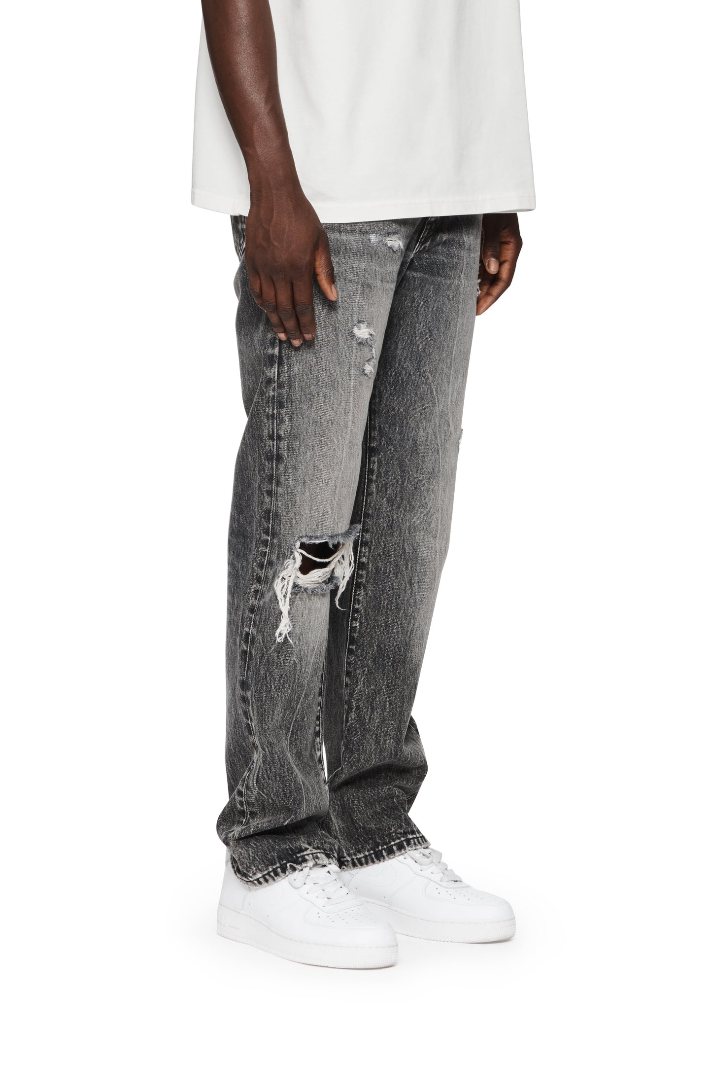 P011 Worn Grey Stone Wash