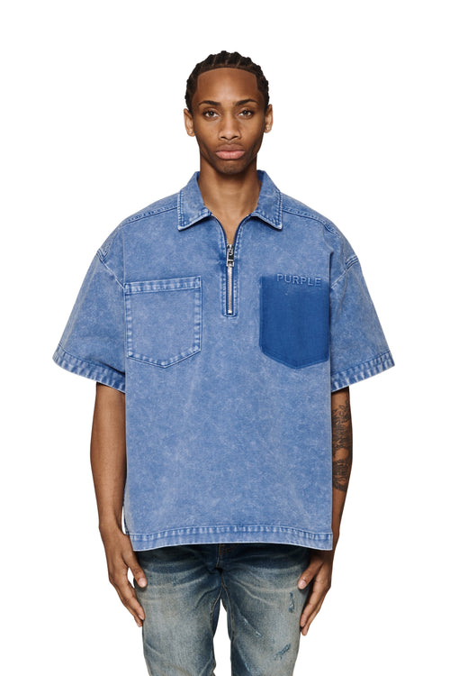 Oversized Zip Up Polo