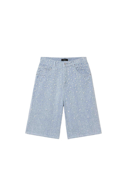 P070 Textured Pearl Shorts