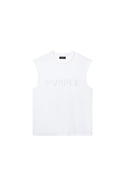 Beaded Wordmark Tank Top