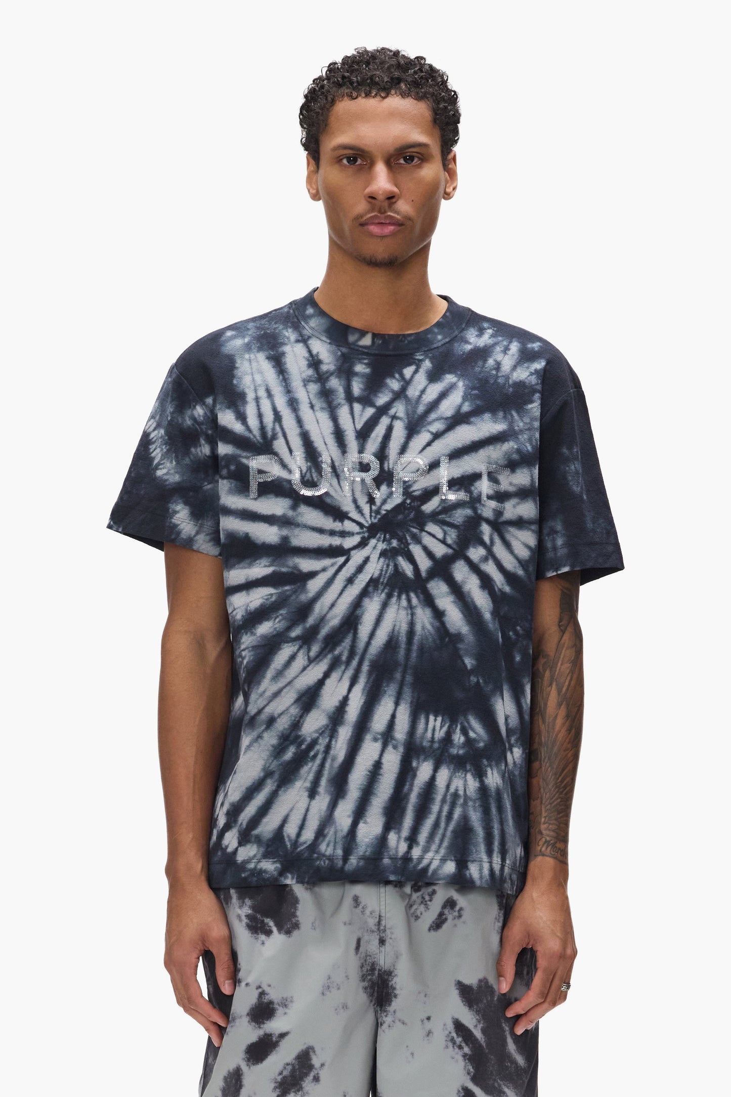 Sequin Tie Dye Tee