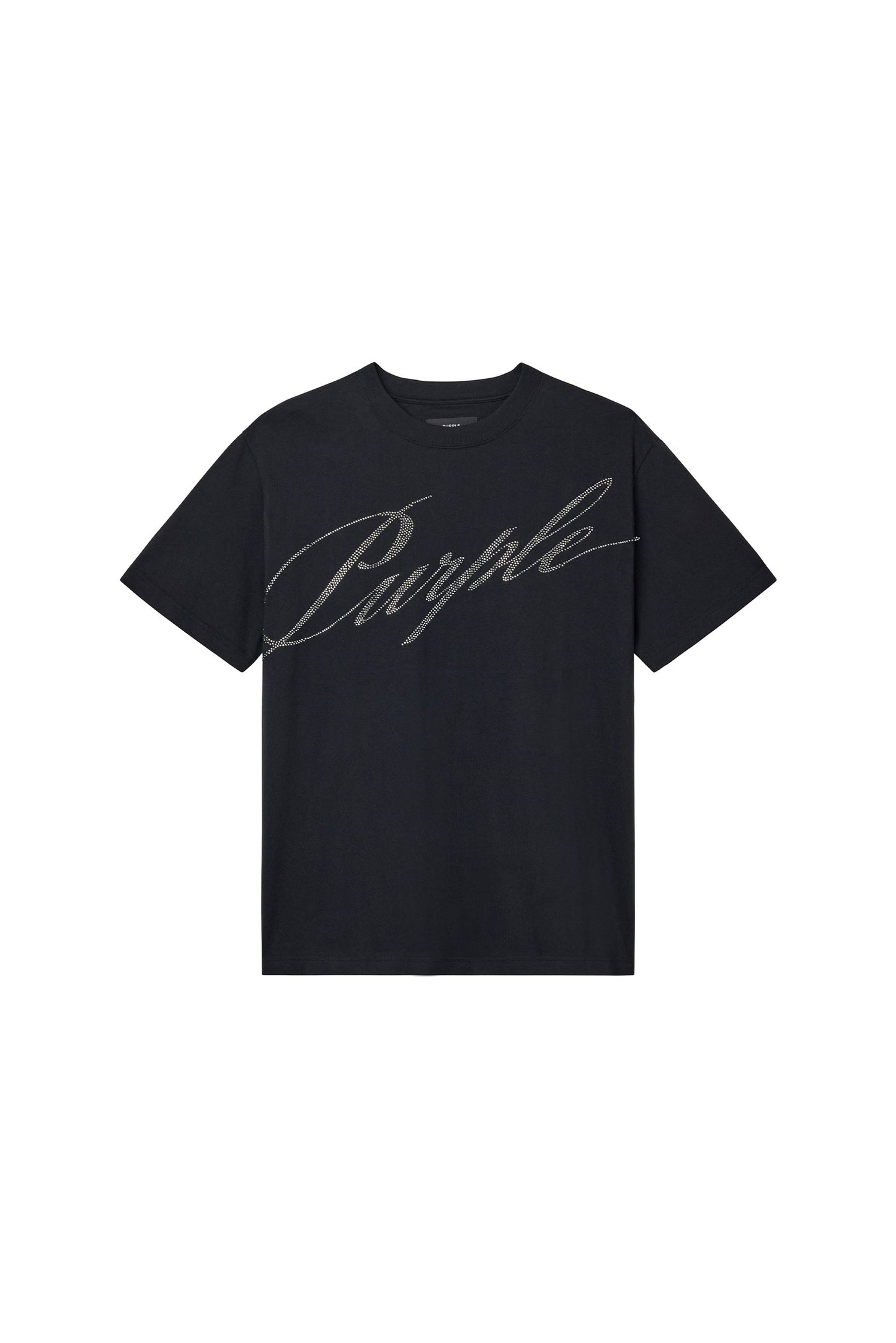 Crystal Slanted Script Tee