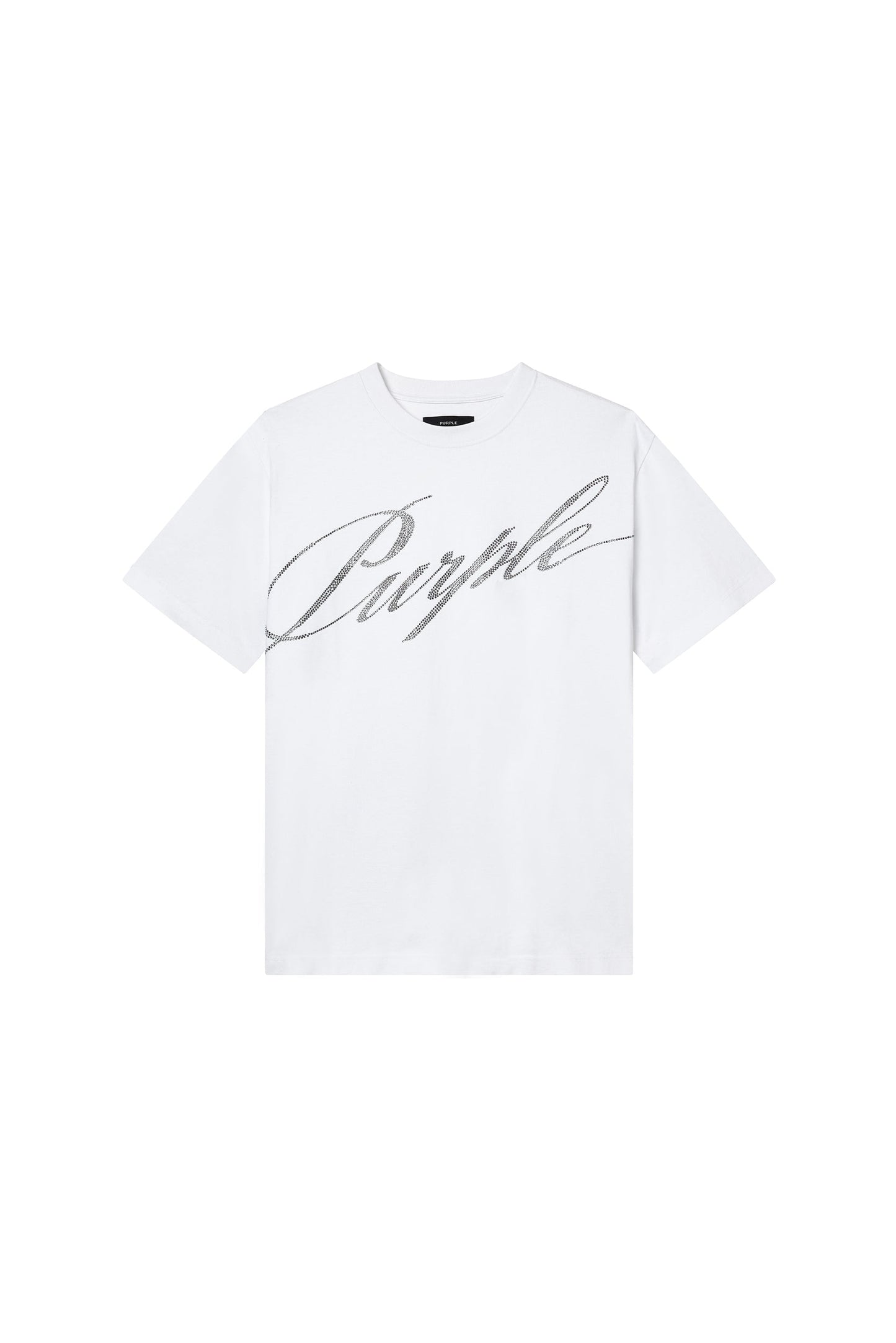 Crystal Slanted Script Tee