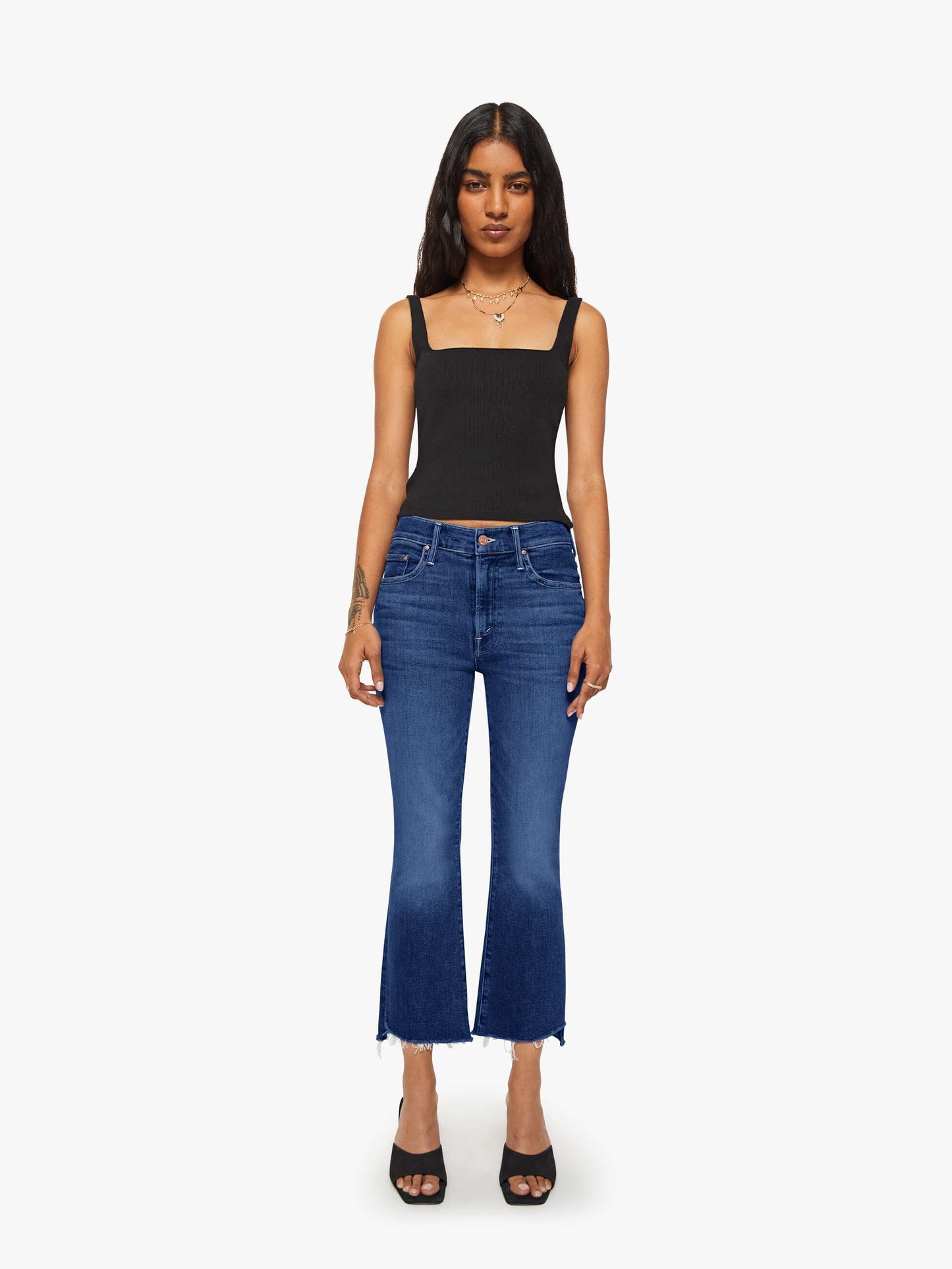 PETITES The Lil Insider Crop Step Fray - Off Limits