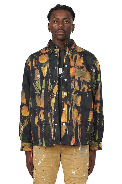 P313 QUILTED JACKET - Drip Camo