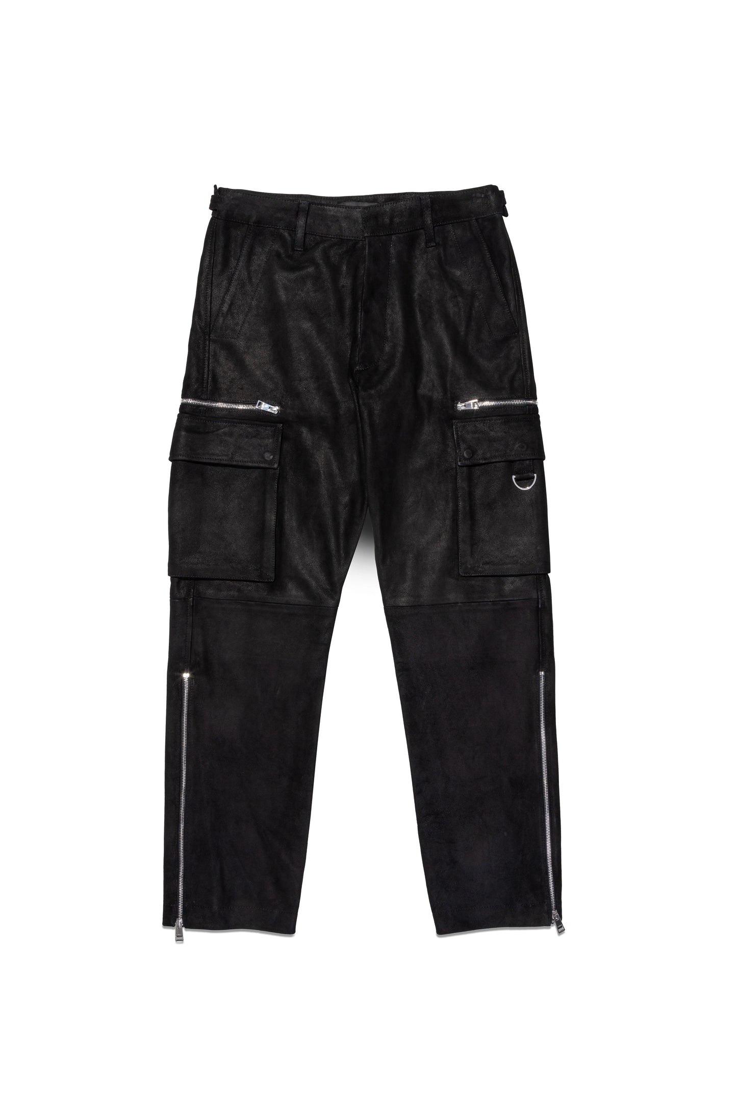 Suede Zip Cargo Pant