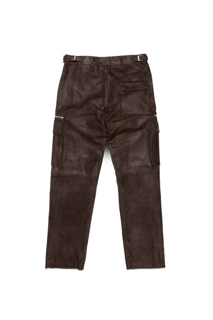 Suede Zip Cargo Pant