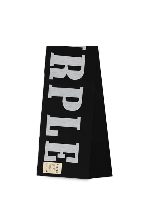P905 SCARF - Exclusive Greyscale Oversized Logo