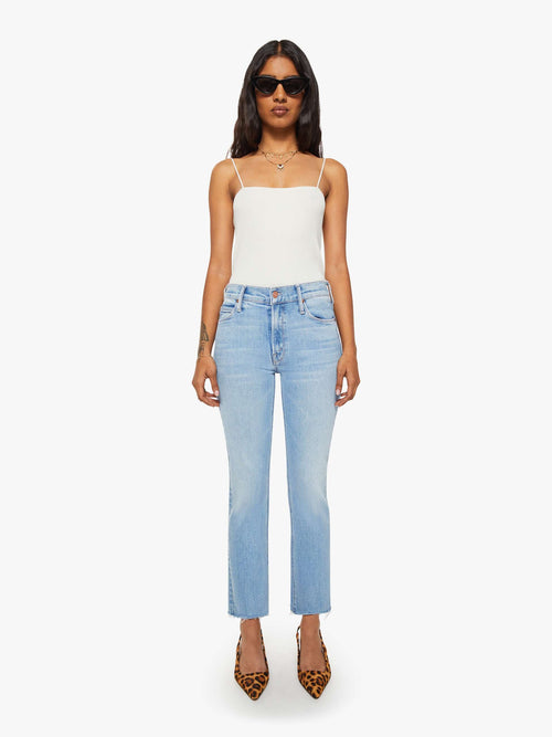 PETITES The Lil Mid Rise Dazzler Ankle Fray - Blessing In Disguise