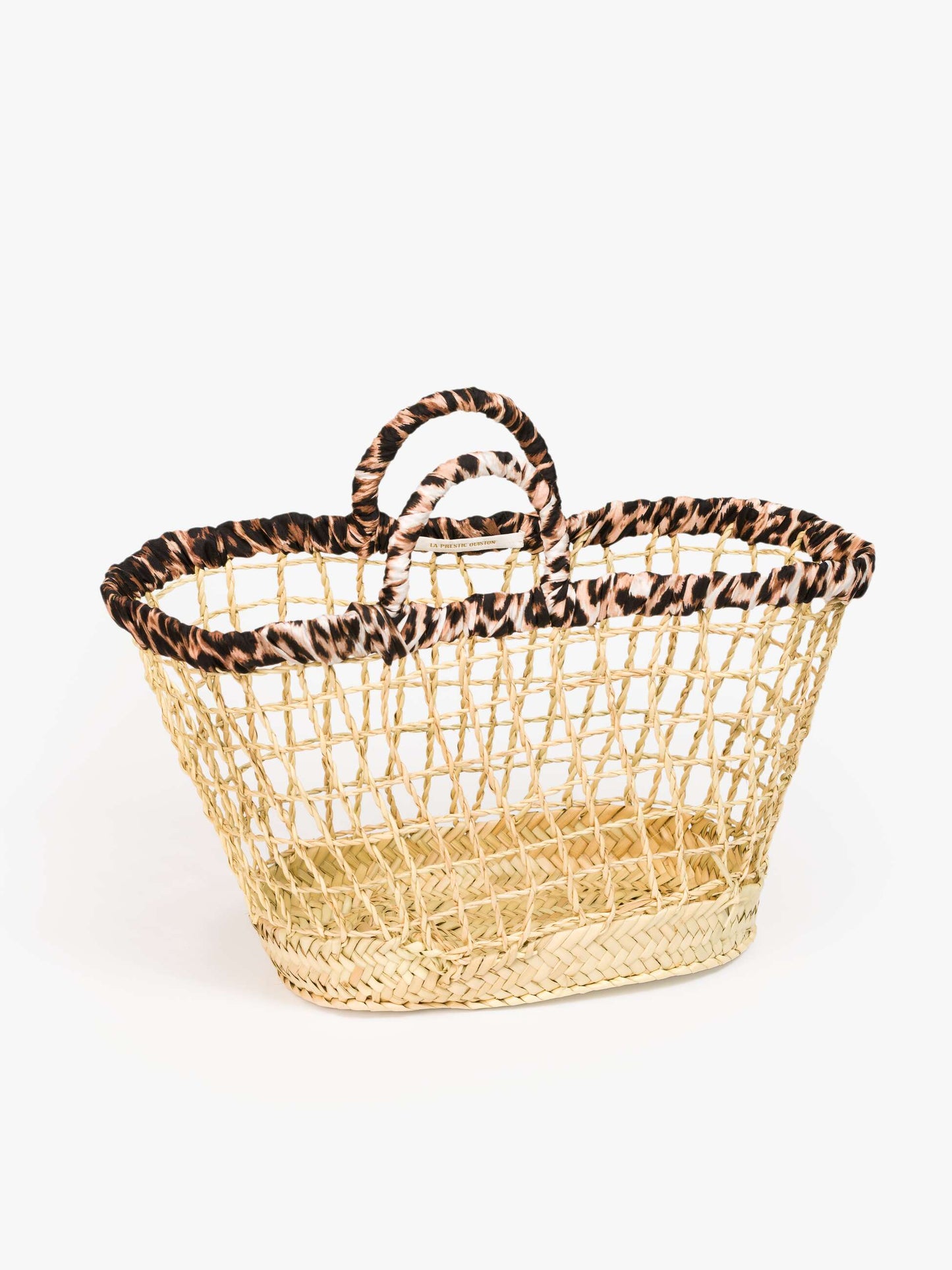 La Prestic Ouiston Panier Ajoure Bag - Panthere