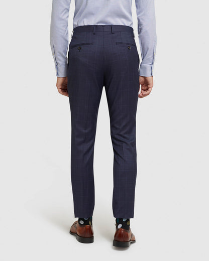 Auden Wool Stretch Check Suit Trousers