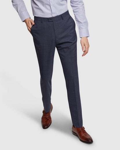 Hopkins Wool Stretch Check Trousers