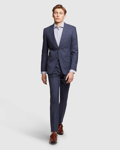 Hopkins Wool Stretch Check Trousers