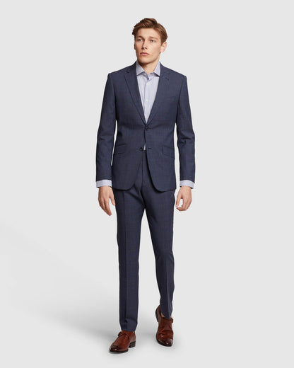 Hopkins Wool Stretch Check Trousers