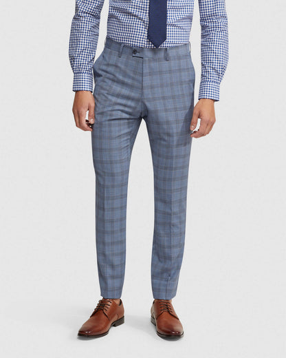 Hopkins Wool Checked Suit Trousers