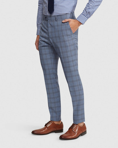 Hopkins Wool Checked Suit Trousers