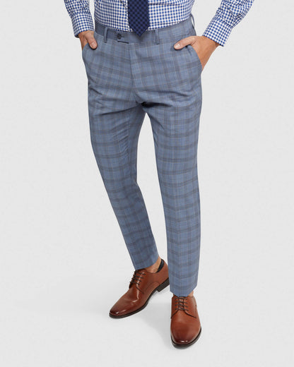 Hopkins Wool Checked Suit Trousers