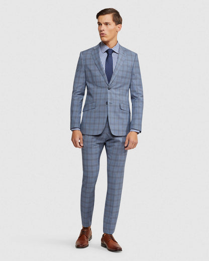 Hopkins Wool Checked Suit Trousers
