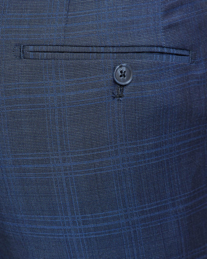 Byron Wool Checked Suit Trousers