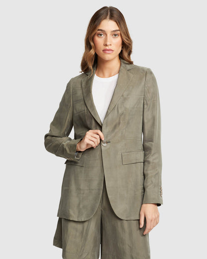 Lola Cupro Blend Blazer