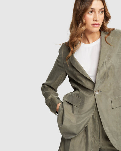 Lola Cupro Blend Blazer