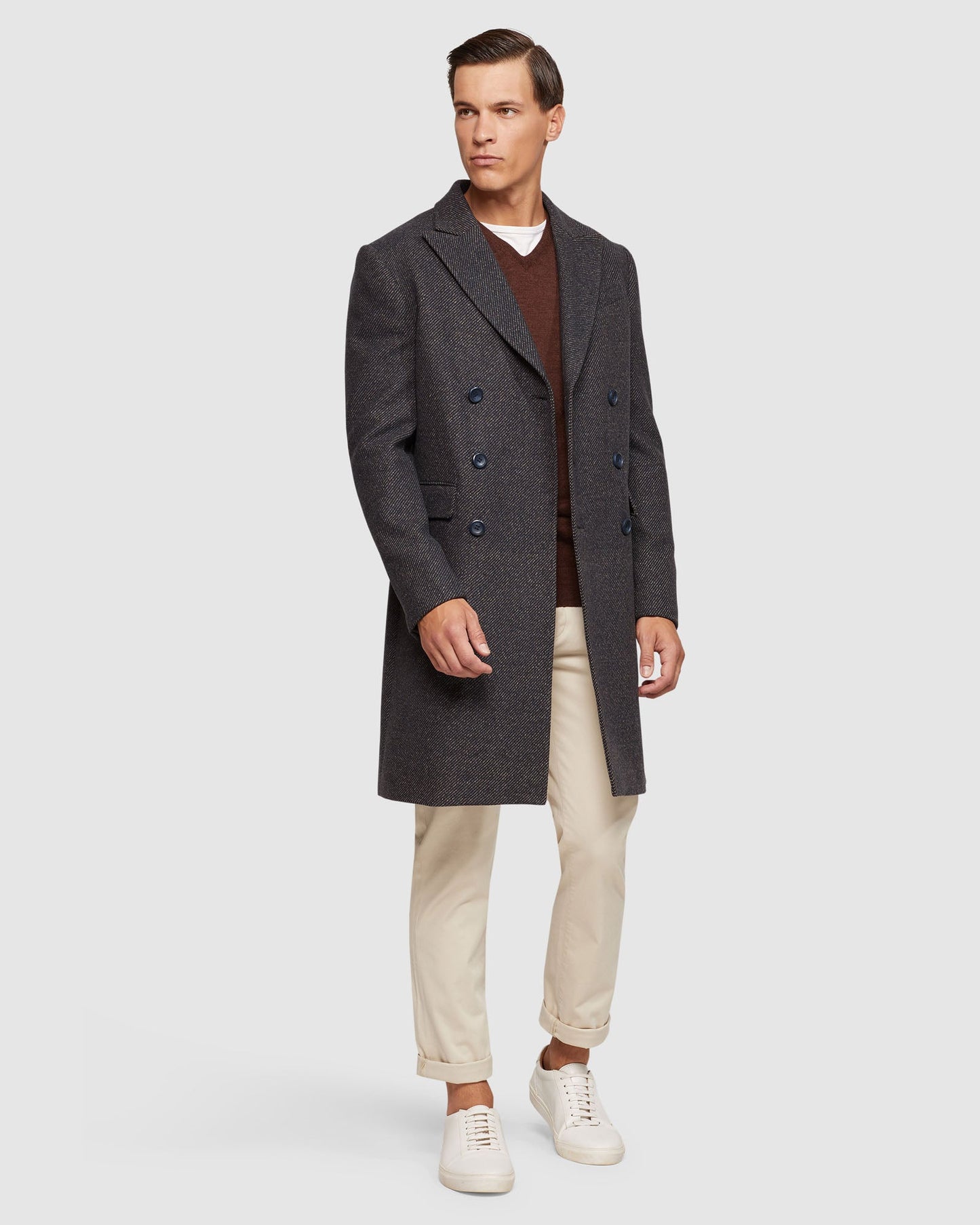 Atticus Wool Rich Twill Overcoat