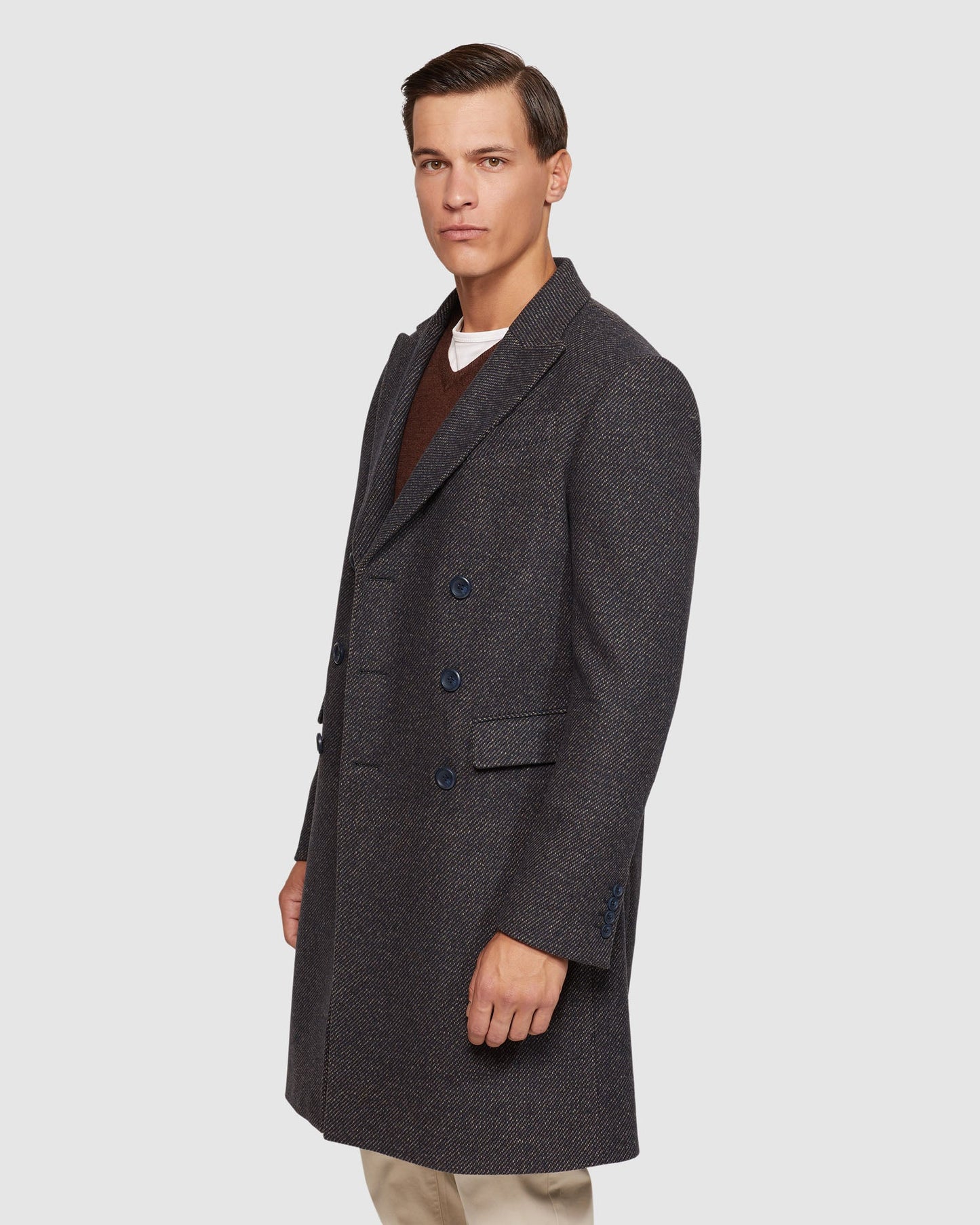 Atticus Wool Rich Twill Overcoat