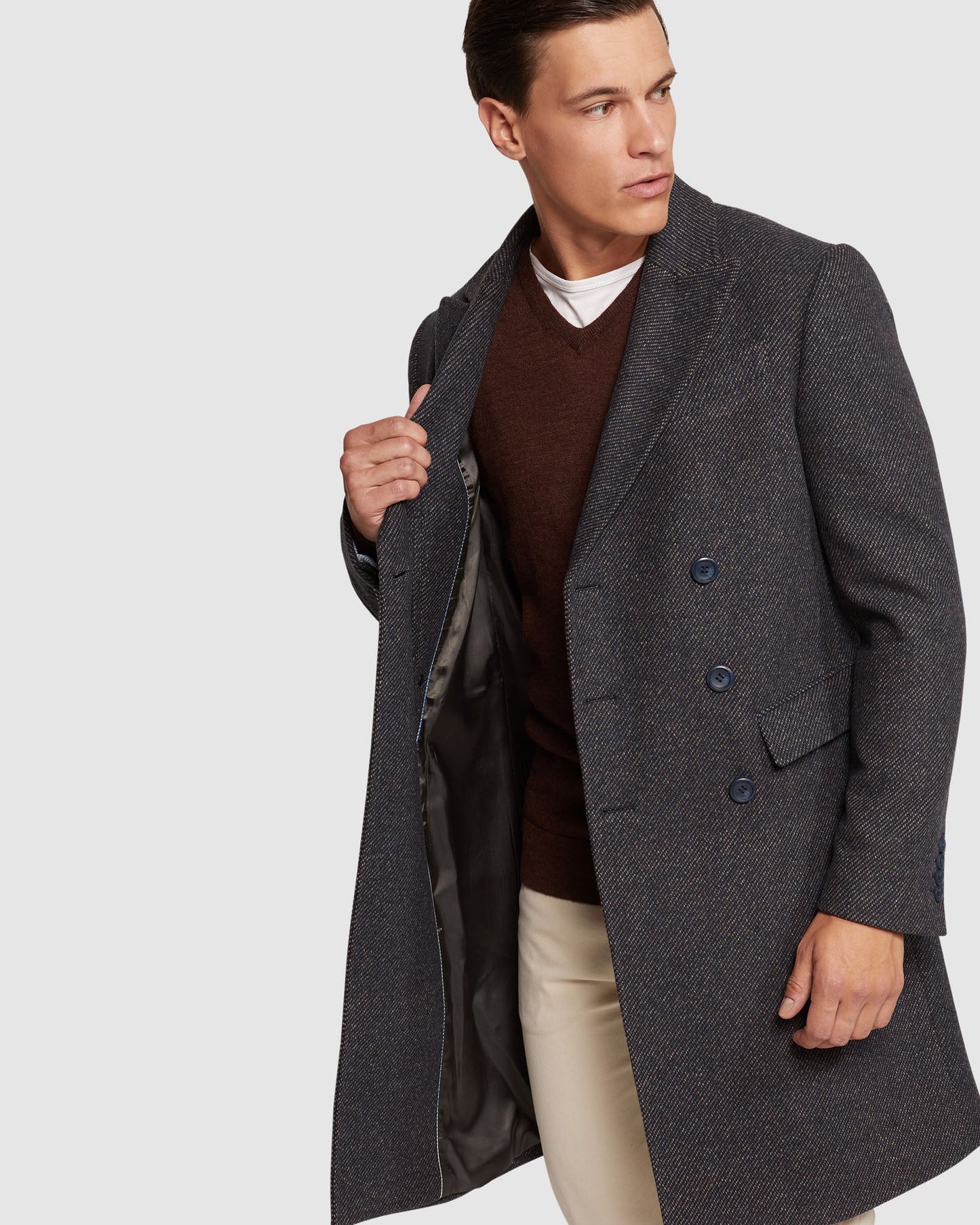 Atticus Wool Rich Twill Overcoat