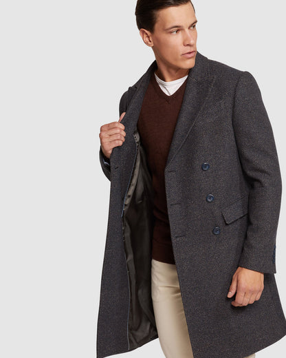 Atticus Wool Rich Twill Overcoat